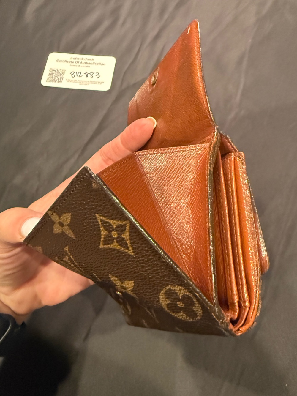 Authentic Louis Vuitton Monogram Compact Bifold Wallet Snap Closure + COA - Picture 8 of 16